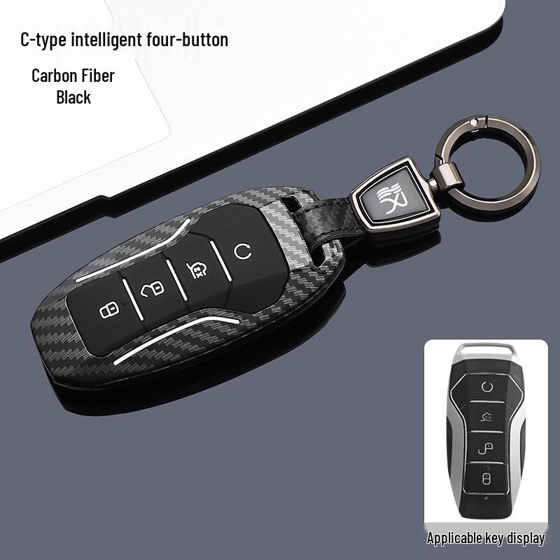 BYD Han DMi Elite & Han L EV Key Case with Card Holder & Buckle for Honor Edition