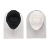 2 Pcs Silicone Tongue Mouth Model Black and White High Simulation Reusable Human Tongue Mouth Mold with Acrylic Bracket