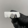 Honeycomb Hand Out Grillz Hiphop Jewelry 925 Silver Top 4 Custom Grillz With Vvs Moissanite Diamond