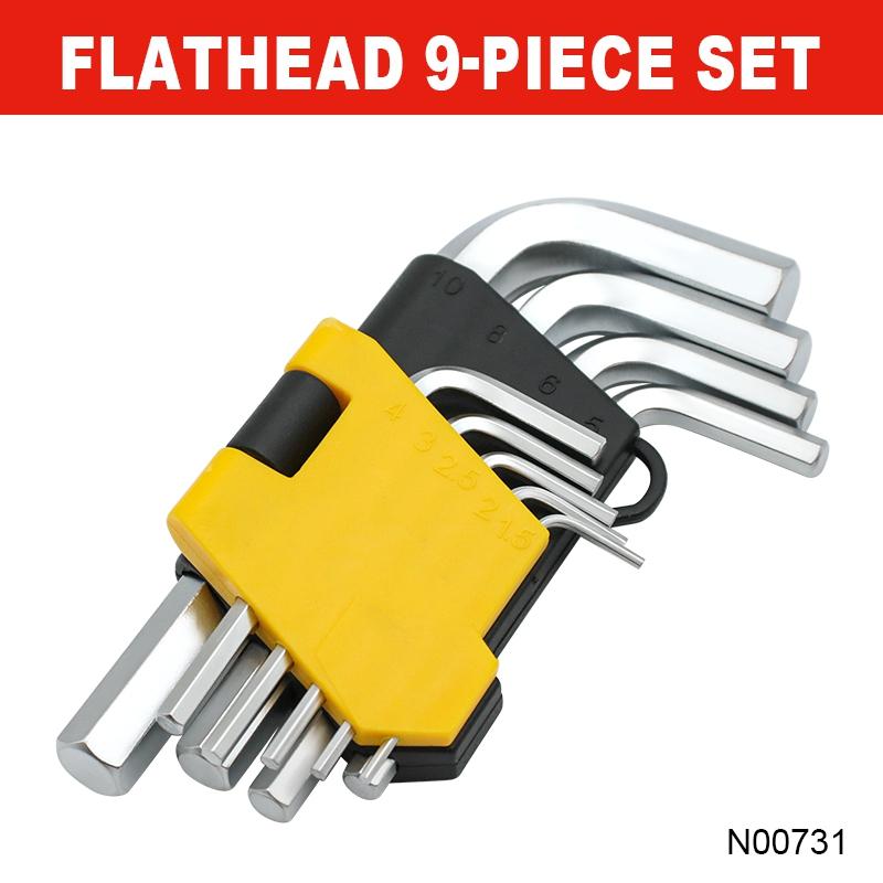 Набор из 9 шт. торцевых ключей-звездочек, набор шестигранных ключей, набор ключей-шестигранников, ключ с двойным концом типа L, отвертка-звездочка, ручной инструмент для ремонта