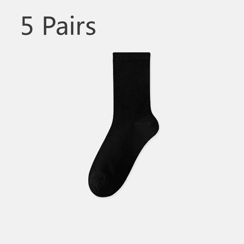 5 Pairs Socks Women's Summer Boneless Pile Socks Mid-tube Socks Summer Thin Month Socks