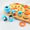 Set de Découpoirs à Biscuits en Acier Inoxydable DYS pour Fruits, Légumes et Pâtisseries, Presse à Biscuits Gâteaux avec Poignée de Protection Sécurisée, Outil de Cuisine Pâtisserie DIY