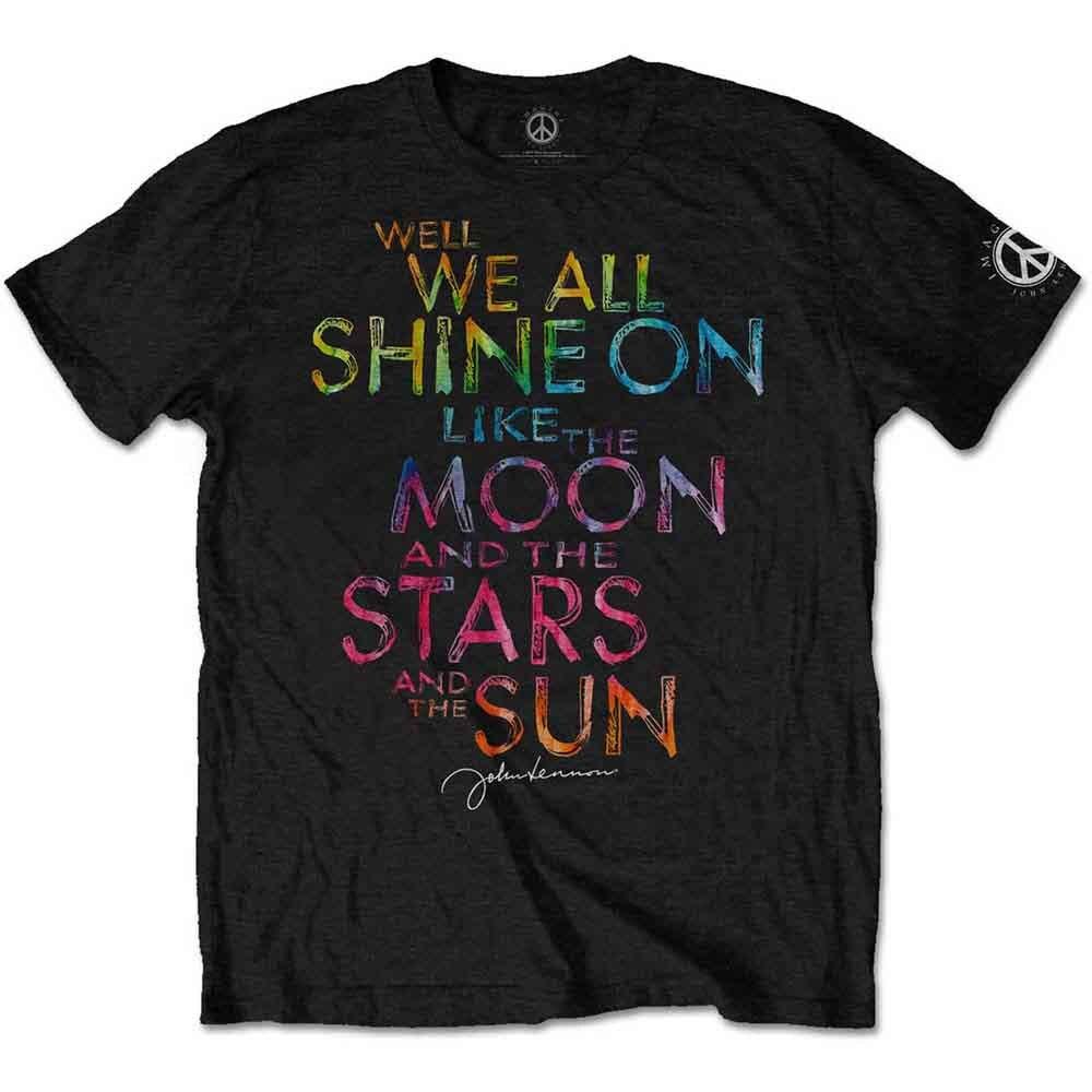 John Lennon Shine On T-Shirt Black New Unisex T-Shirt XXXXL