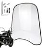 Scooter Windscreens Motorbike Wind Deflector With Adjustable Bracket Motorcycle Windshield Motorcycle Accessories