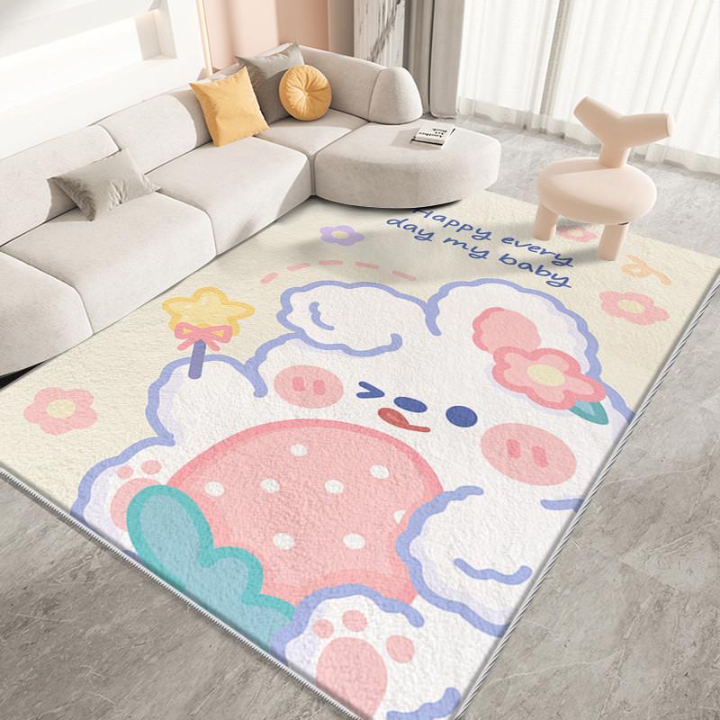 Cartoon Style Living Room Decoration Anti-Slip Carpet Large Size Rugs For Bedroom Thick Plush Children Floor Mat Fluffy Soft Rug