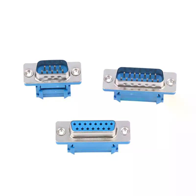 5Pcs DIDC Male Female Serial Port Connector Solderless Connectors DB9 RS232 Serial To Terminal Female Male Adapter Connector