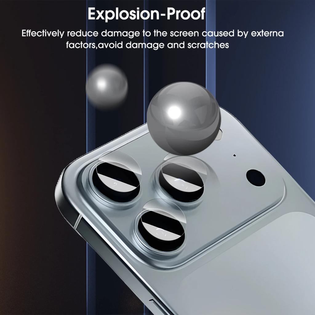 1-5 set Vetro Temperato HD Trasparente per IPhone 17 Pro Max 17Air Protezione Lente Fotocamera Pellicola Protettiva Anti-graffio per IPhone17