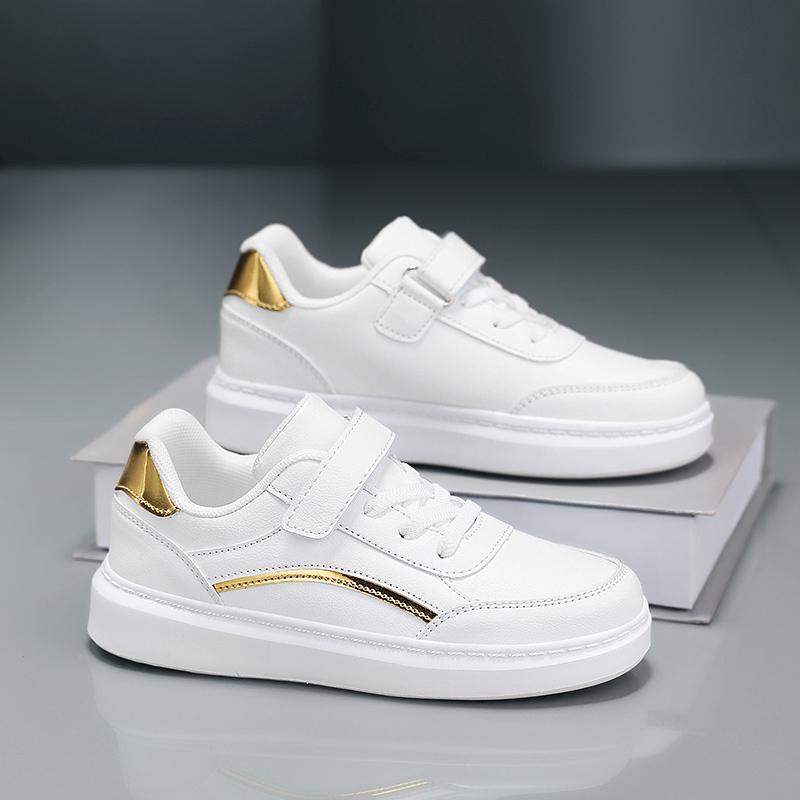 White Children Sneaker Boys Shoes PU Leather Casual Sports Kids School Skate Shoes Luxury Autumn Tennis Sneaker for Boy