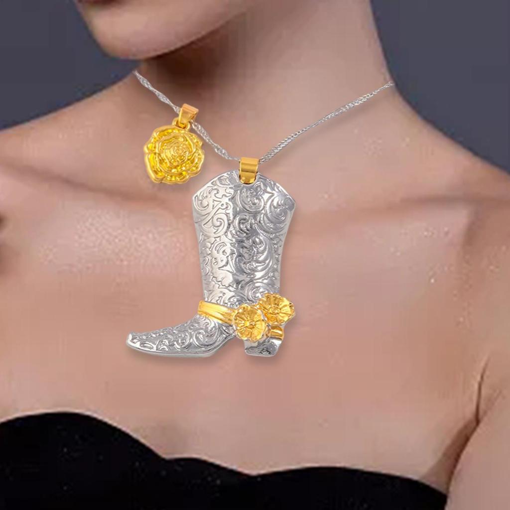 Blumenstiefel Halskette Kettenhalskette Kostümzubehör für Frauen Teenager