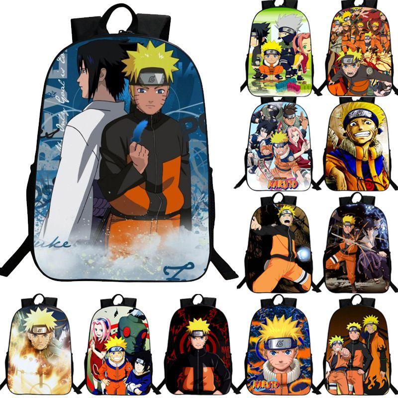 Stylish Anime Naruto Book Bag With Durable Design And Adjustable Shoulder Straps