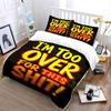 Bold text graphic design. Bedding sets Duvet cover sets Duvet covers Pillowcases(1 * Duvet Cover 2 * Pillowcases, without duvet insert)