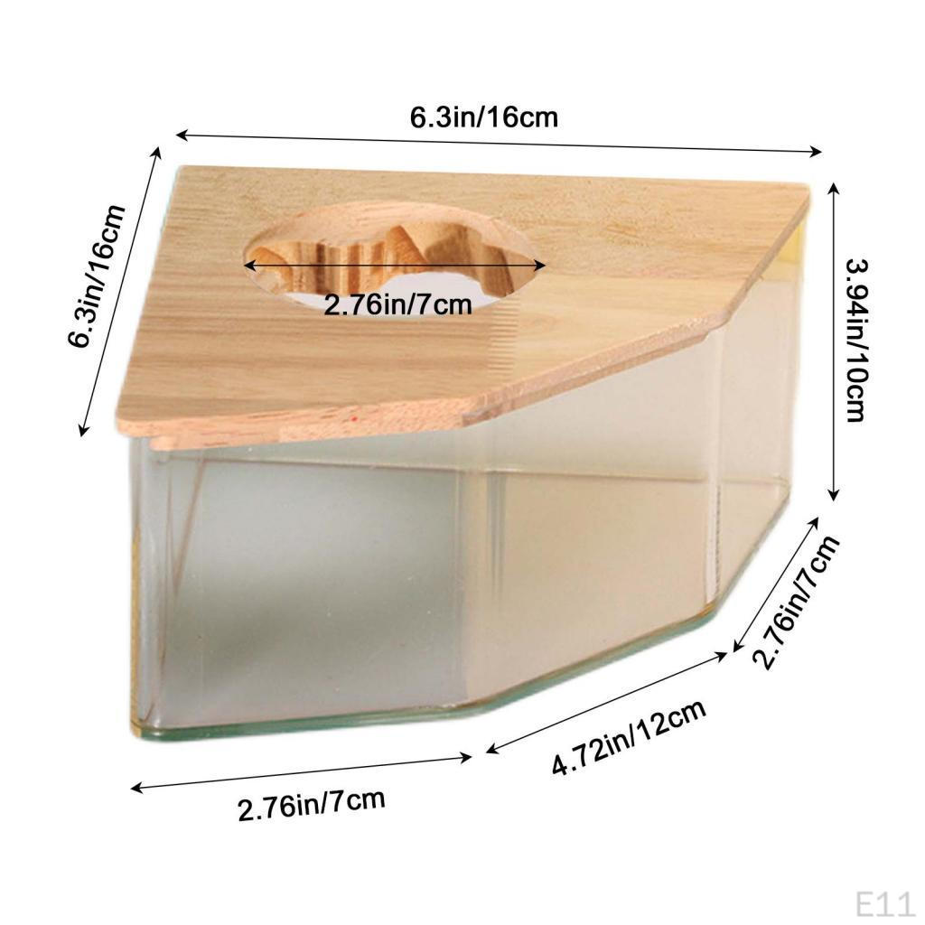 Acrylic Sand Bath Box for Hamsters And Small Pets