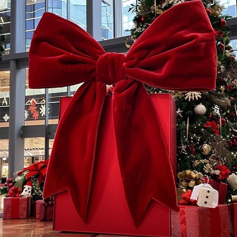 

Luxury Red Velvet Giant Butterfly Bow for Christmas Custom Elegant Holiday Party Birthday Event Decoration Other кофейный