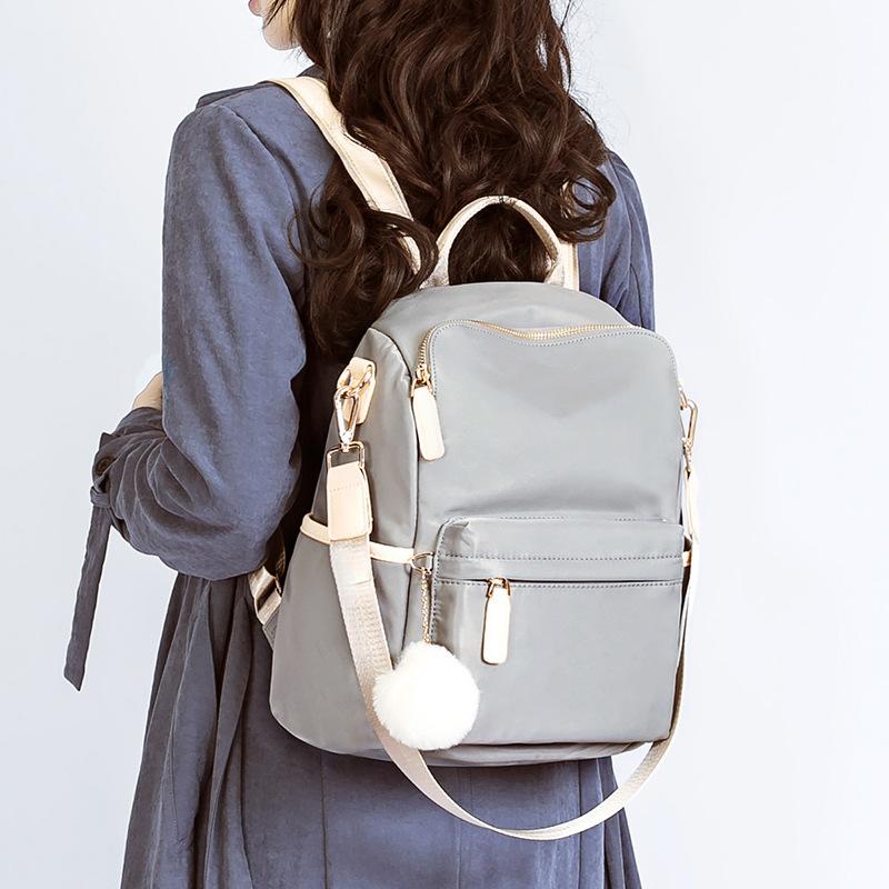 Modischer Damenrucksack Leichter Oxford-Stoff Geräumig für Reisen & Studium Minimalistischer Wasserabweisender Tagesrucksack