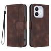For Honor 400 Lite Leather Case Wallet Stand Smile Imprinted Phone Cover with Strap