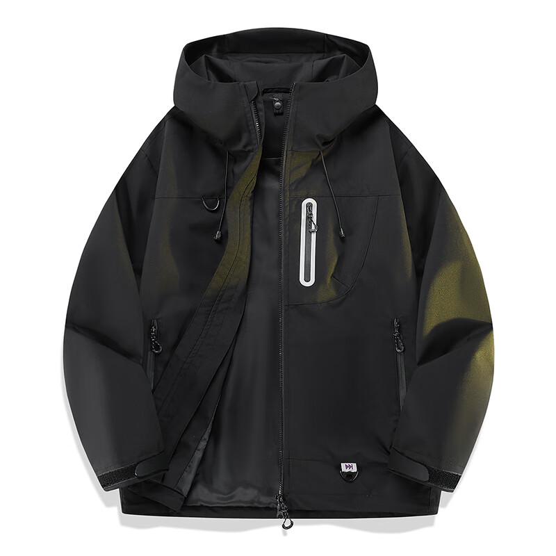 Wassup Sohot Men's Outdoor Windproof Waterproof Hooded Jacket