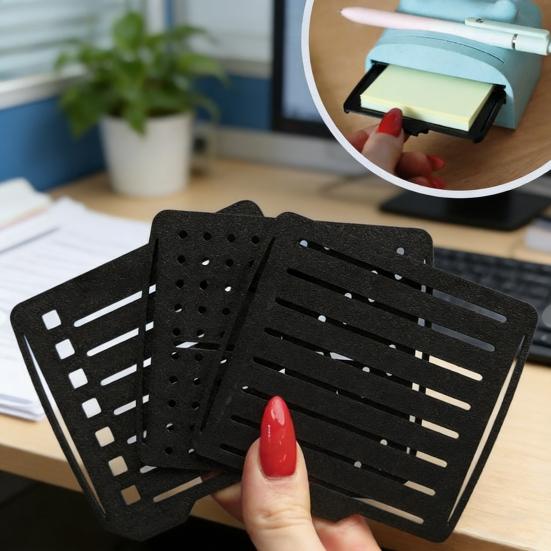 Suporte de Hipopótamo Impresso em 3D com Estênceis Formato de Hipopótamo Organizador de Notas Adesivas com Espaço para Caneta