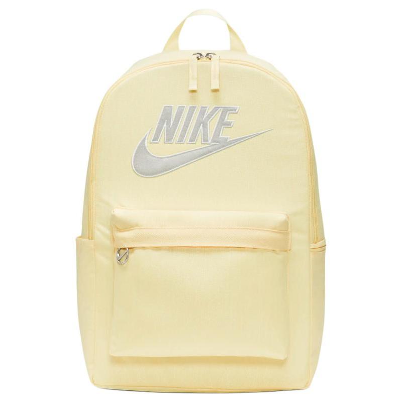 Nike Heritage Fabric Backpack Unisex Light Laser Orange & Light Silver Lightweight Casual FB3040-826