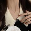 Collana con Ciondolo a Cuore Geometrico Minimalista Nuova Tendenza Collana con Perle Temperamento Vintage Per Donne Gioielli Regali per Feste