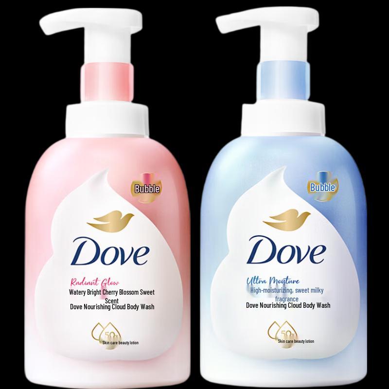 Dove Floral Amino Acid Bubble Body Wash Duo