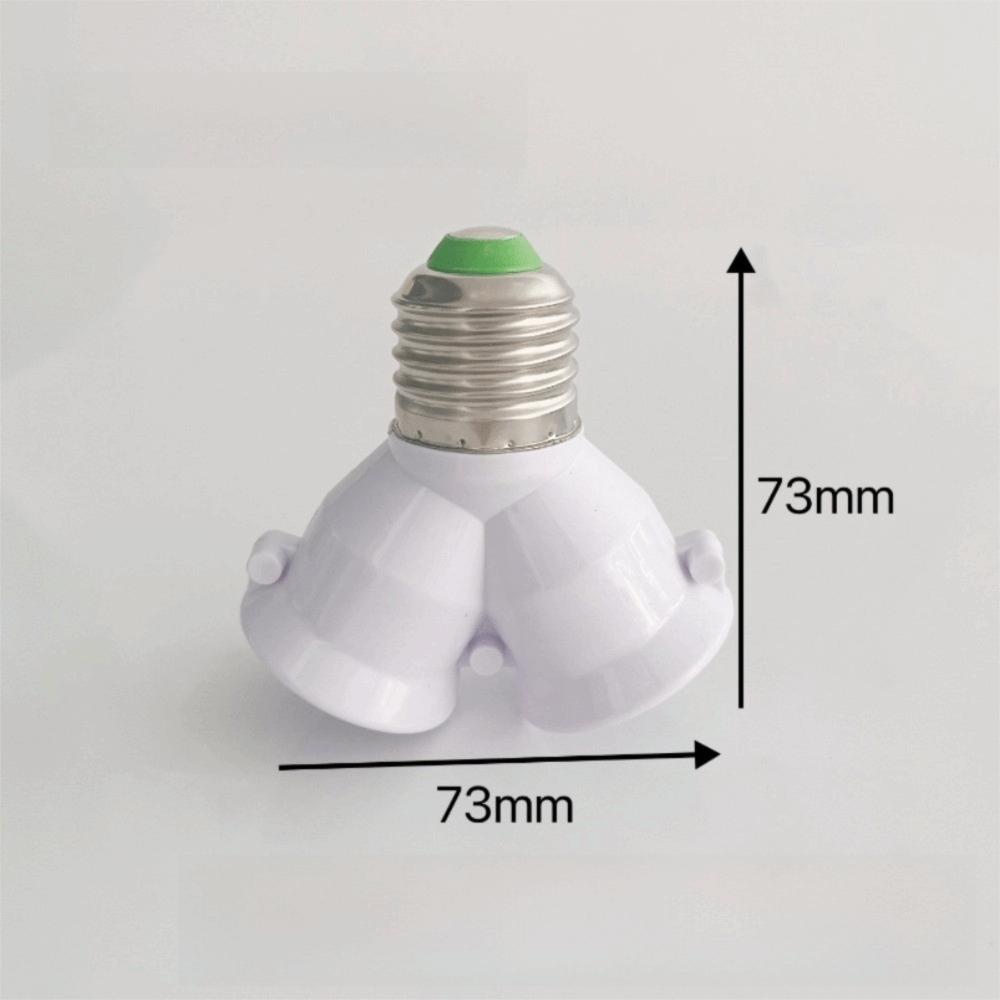 E27 Screw Base E27 Lamp Holder Converter Dual Socket Bulb Splitter Adapter Bulb Lighting