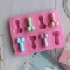 Kuchenform Penis Eiswürfelform Silikonform Seifenkerzenformen Zuckerhandwerkzeuge Schokoladenform Mini Eisformen
