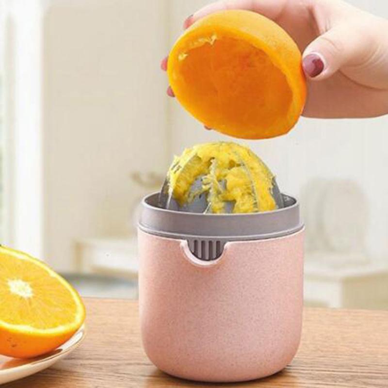 Hand Fruit Juicer Citrus Orange Squeezer Lid Rotation Press Anti-Slip Reamer for Lemon Lime Grapefruit Capacity Machine