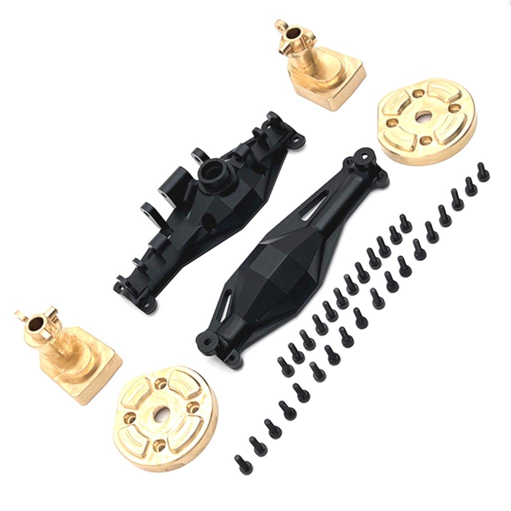 A71Z Carro RC Carcaça do Eixo Traseiro Latão Tampa da Porta do Copo Traseiro Kit de Eixo Para MJX 1/12 H12Y H12Y+ Acessórios de Upgrade para Carro RC
