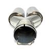 1 Piece Stainless Steel Single Layer Exhaust Tip 63mm Inlet Straight Cut 89mm Outlet Muffler Tail Pipe End Tip