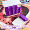 16 Grid Diamond Painting Storage Containers with Trays Drilling Disc Rack Large Capacity for DIY Crafts Rhinestones Sorting Tray