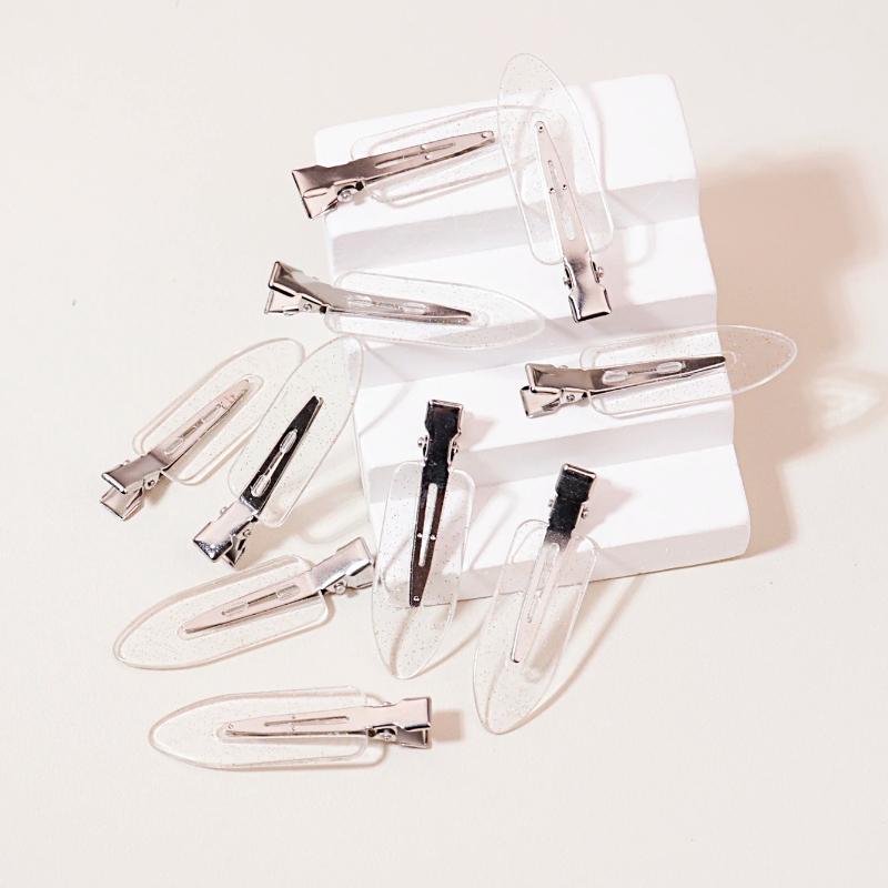 10-50pcs seamless fashion girl transparent hair clips makeup facial accessory clips styling hair clips Special for real hair wig