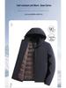 S611 Men's Thick Hooded Winter Down Jacket with Removable Liner