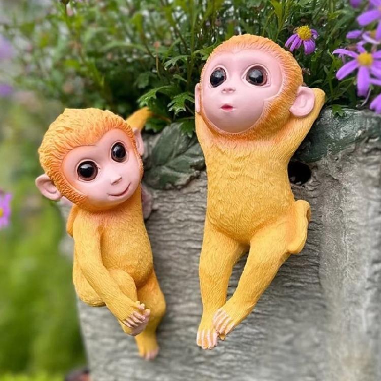 Monkey Pots Hangers, Artisanal Planter Pots Hangers Home Accent for Flower Pots Living Space Shop Display Item