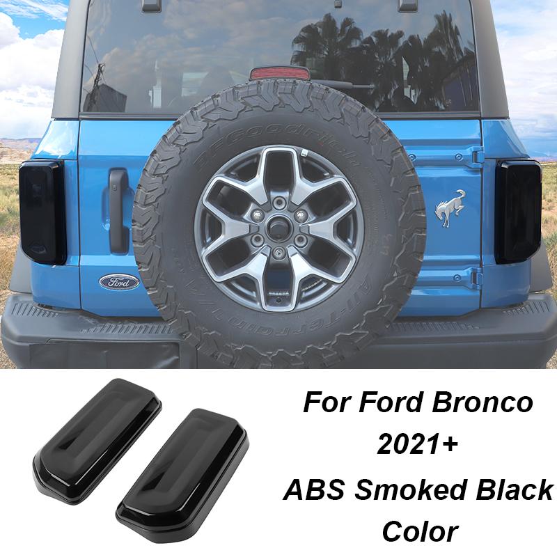 TESIN ABS Car Light Protection Cover For Ford Bronco  Up Taillight Headlight Turn Signals High Brake Lamp Hoods