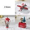 Odolná železná vánoční okenní závěsná ozdoba Santa Clause a soba pro vánoční domácí výzdobu a výlohu obchodu