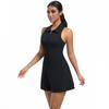 Auroth Women Zipper Sports Rompers Solid Colour Skinny Sleeveless Yoga Jumpsuits Summer Sexy Bodysuit