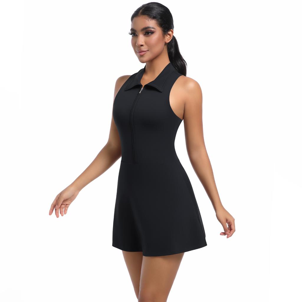 Auroth Women Zipper Sports Rompers Solid Colour Skinny Sleeveless Yoga Jumpsuits Summer Sexy Bodysuit