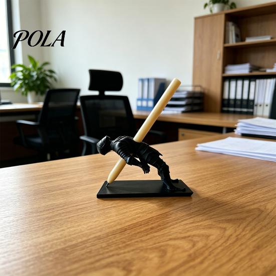 Pen Holder For Flat Surfaces 3D Printed Knight Holder, Medieval Desk Organizer, Action Figure Creative Organizer Pencil Stand for Office, Decorative