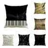 Square Musical Note Printed Cushion Pillow Covers Home Decor Outdoor Case Decorative Sofa Cover