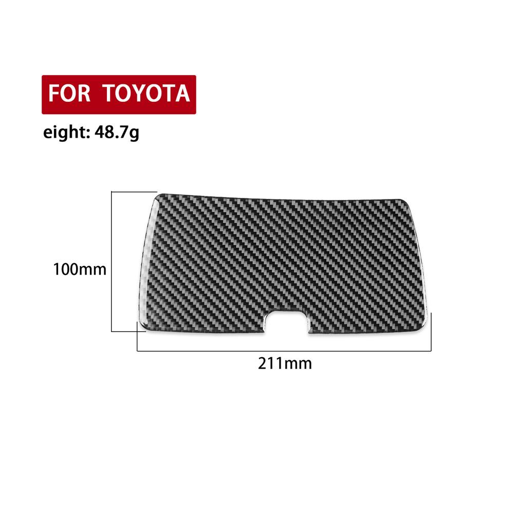 Carbon Fiber Dashboard Storage Box Cover Trim Sticker For Toyota Celica 2000-05