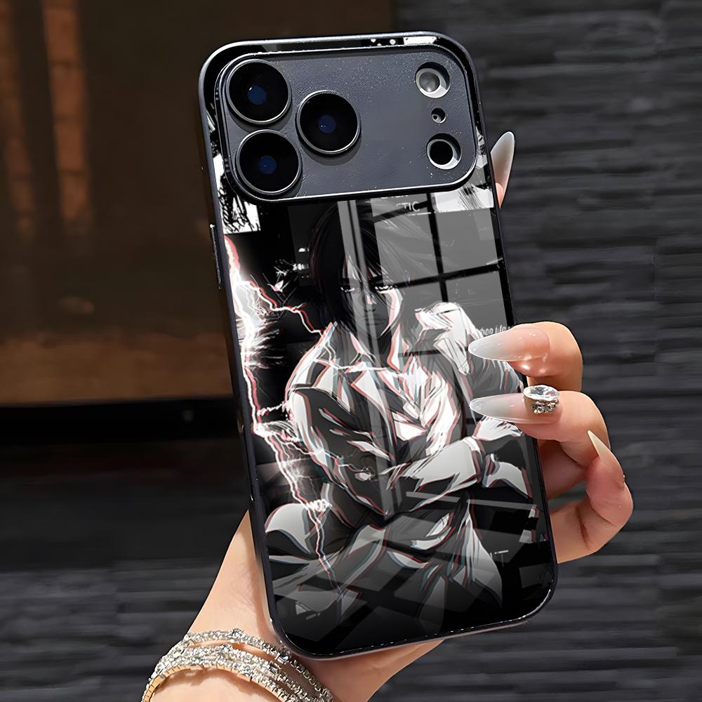 

Attack On Titan Phone Case For IPhone 17 Pro Max 16 15 14 Pro Max 13 11 X Xs Xr 8 7Plus Glass Cover iPhone 15 Pro