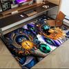 "Colorful Sun & Moon Face Mandala Art Print"Office Mat Home Decor Office Desk Chair Carpet for Office Ph124