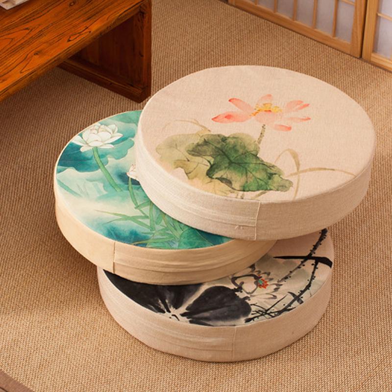 Çin Futon Yoga Meditasyon Futon Hassock Kalın İbadet Buda Minderi Erker Pencere Tatami Zemin Oturma Minderi Tabure Zemin Matı