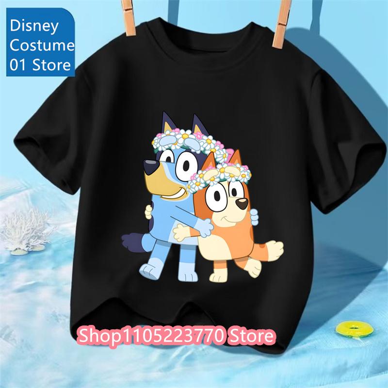 Cartoon Kids T-Shirt Short Sleeve Print Comfortable for Boys and Girls Daily Use