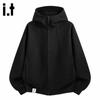 :CHOCOOLATEit Men's Deconstructed Zip-Up Hooded Sweatshirt