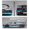 Carro de Brinquedo em Escala 1/32 Bugatti Divo Metal Carro de Liga de Brinquedo Diecasts e Veículos de Brinquedo Modelo de Carro Modelo em Miniatura Carros Brinquedos para Crianças Presente de Natal