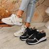 Fashion Women Sneakers 2025 Lace-Up Wedge Sport New Shoes Women Vulcanized Casual Platform Ladies Lightweight Sneakers Tennis Female