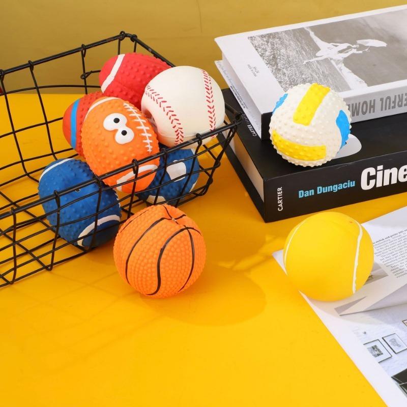 Squeaky Smiley Ball Pet Dog Chew Toy