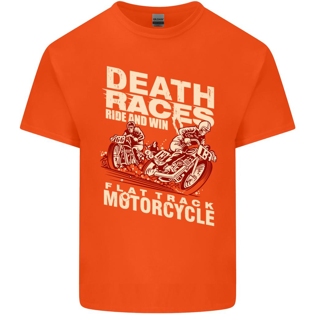 Death Races Flat Track Motorcycle Biker Unisexs Light Cotton TShirt