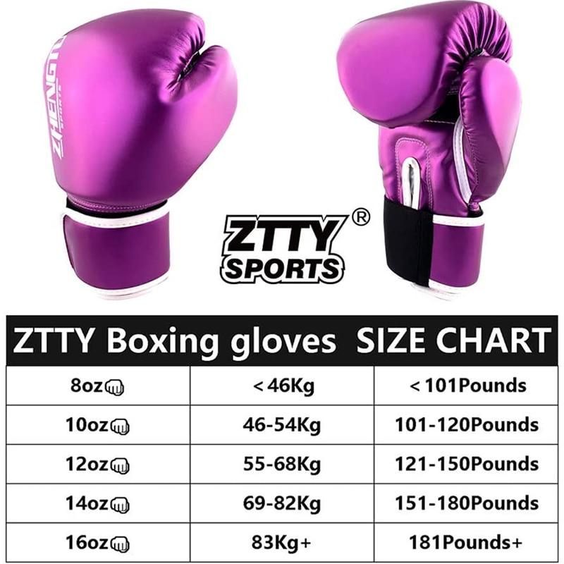 Cheap ZTTY Boxing Gloves Women Training PU Sanda Kickboxing Mitts Muay